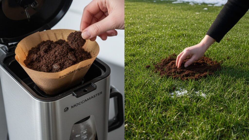Smid ikke kaffefilterposen i bioaffaldet! Det gratis kaffetrick giver en mørkegrøn græsplæne og holder skadedyr væk